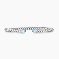   Bracelet en câble torsadé spirale 5 mm, luxe léger, haute qualité, empilable, argenté, vente en gros fabricant