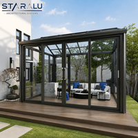 Véranda en aluminium insonorisée avec verre acoustique feuilleté et joints insonorisants pour un environnement intérieur paisible