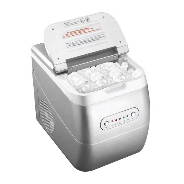 Bullet Ice Maker Countertop 12kg/day Ice Making Machine Coffee Shop Resell Food Truck Supermarket Hot Sale Bullet Ice