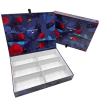 Logo personnalisé Vente en gros Boîtes magnétiques Boîte cadeau en papier à fermeture magnétique pour bijoux Emballage pliant de luxe