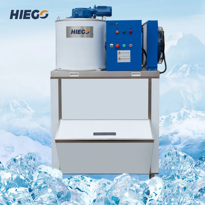 Máquina de hielo en escamas para pesca, 1000KG/24H, precio al por mayor de fábrica