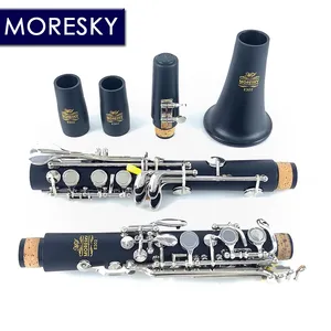 Clarinete Sib MORESKY de 17 llaves con orificios cerrados, baquelita, niquelado, soprano E302 - Product Image 1