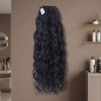 Rambut Manusia Remy Keriting India Premium, Kutikula Tersusun Rapi, 100% Virgin, Jahitan Mesin Ganda, Satu Bundel