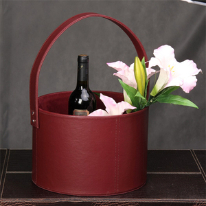 Giá rẻ tùy chỉnh bán buôn da Quà Tặng Giỏ rỗng Christmas Quà Tặng Giỏ cản trở - Product Image 6