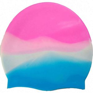 Bonnet de bain professionnel haute élasticité personnalisé pour hommes, femmes et adultes, antidérapant, protection des oreilles, mélange de couleurs, silicone, USA Mariun Mr001 - Product Image 1