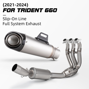 Pour 2021, 2022, 2023 Trident <span class=keywords><strong>Tiger</strong></span> <span class=keywords><strong>660</strong></span> <span class=keywords><strong>Tiger</strong></span> <span class=keywords><strong>660</strong></span> <span class=keywords><strong>TIGER</strong></span> <span class=keywords><strong>SPORT</strong></span> <span class=keywords><strong>660</strong></span> Slip on TubeMotocyclette Silencieux D'échappement Système Complet - Product Image 2