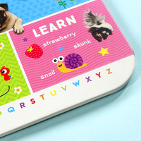 Livres Cartonnés à Formes pour Bébés et Enfants, Apprentissage des Mots, Comptage 123 et Alphabet ABC