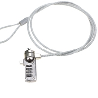 Candado de Seguridad para Portátil YH9912 - Cable de Acero Cromado de 1.8m con Combinación de Contraseña, Alta Seguridad Antirrobo para Portátiles