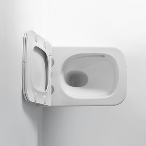WC in Ceramica con Finitura Effetto Marmo, Toilette Sospesa con Scarico a Tornado, Montaggio a Parete - Product Image 4