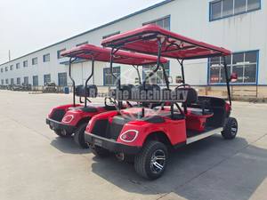 Livraison gratuite Club Golf Cart Voiturette de golf surélevée 2 + 2 passagers avec sièges Voiturette de golf extérieure 2 + 2 places AC 10 places - Product Image 2