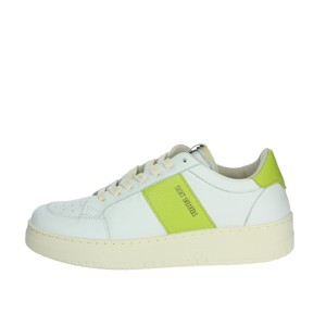 Sneakers Casual Low Tennis da donna bianche/argento leggero e stile sportivo con ammortizzazione per l'autunno - Product Image 1