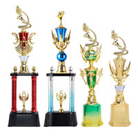 Copa de Trofeo de Plástico de Diseño Personalizado de Alta Calidad para Torneos de Rugby y Fútbol Americano