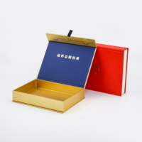 Boîtes cadeaux de luxe en carton rigide personnalisées avec encre à base de soja, gaufrage, pelliculage mat, doublure en éponge et fermeture magnétique pour
