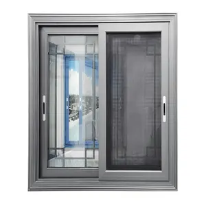 Zonron Oem Aluminium Slide Windows Manufacturer Direct Sales Black Aluminum Windows Cheap House Windows For Sale