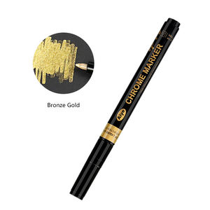 Pintura a base de aceite Dorado Plata Cobre Bronce Espejo líquido Cromo brillante Marcador Pluma de pintura de uñas - Product Image 4