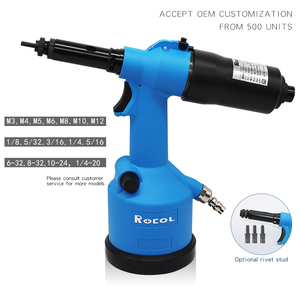 Outil d'insertion pneumatique M3-M12 Rivet écrou pistolet outil pneumatique M0312 pistolet à <span class=keywords><strong>riveter</strong></span> pneumatique riveteuse hydraulique - Product Image 2
