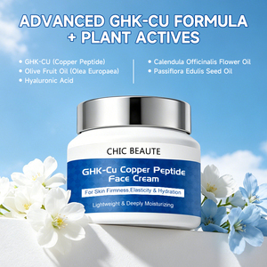 CHIC BEAUTE Crème Visage Hydratante Anti-Rides Naturelle au Peptide de Cuivre GHK-Cu Éclaircissante pour Soin de la Peau - Product Image 2
