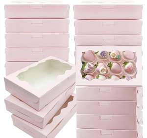 Chocolat Fraises Pâtisserie Cookie Pack Boîte Gâteau Emballage Vide Coffrets Cadeaux avec Fenêtre Logo Personnalisé - Product Image 1