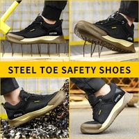 Chaussures de sécurité GUYISA pour hommes, personnalisables avec embout en acier, bottes de travail tendance, résistantes à l'usure et anti-écrasement, chaussures de soudeur