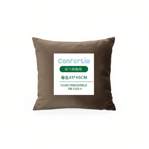 Coussin en velours hollandais 45*45 marron, coussins de siège et oreillers en velours - Product Image 2