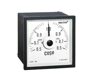 0.5C-1-0.5L Marine Square 72*72mm 600/5A Input Analog Power Factor Meter