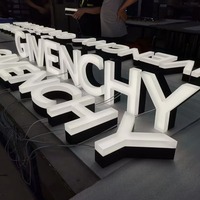 Lettres 3D personnalisées logo de boutique panneau lumineux acrylique lettre led enseigne d'intérieur boutique extérieur magasin mur 3d signalisation