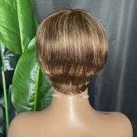 Prix bas Perruque de coupe de lutin de cheveux humains bruts vierges brésiliens à bas prix