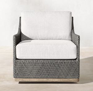 أريكة دوارة فاخرة من الراتان للحدائق الخارجية، أثاث عصري للفلل والفنادق، طقم أريكة من الراتان - Product Image 2