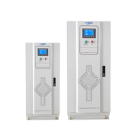 Régulateur de tension automatique SBW3-200KVA Stabilisateurs de compensation statique à courant alternatif Gamme 300V-450V-380V Pilier de cuivre AVR triphasé