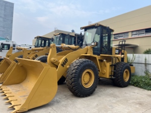 Cargadora Cat 966F usada preferida para proyectos en el extranjero, máquina clásica de construcción con ruedas, estructura estable y baja tasa de fallos. - Product Image 5