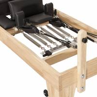 Machine de Pilates Reformer Série SM PLT, cadre en bois massif (chêne ou érable), équipement de fitness et de yoga de qualité professionnelle pour studio, vente en gros