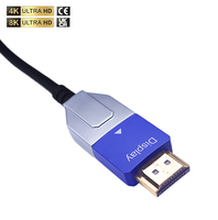Meilleur vendeur 8k Fiber HDMI 100m 48Gbps Active Optique Fibre AOC ARC HDR Slim HDMI 8K60Hz 4K120Hz Câble pour Multimédia