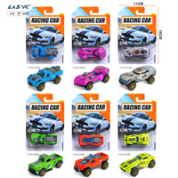 LASIVE TOYS Voiture de course coulissante en alliage 1:64, jouet de simulation, voiture de sport en alliage moulé sous pression, voiture jouet coulissante en métal moulé sous pression