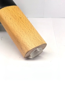 <span class=keywords><strong>Piedini</strong></span> ovali <span class=keywords><strong>in</strong></span> <span class=keywords><strong>legno</strong></span> con punte antiscivolo trasparenti e Hardware nero opaco - Product Image 6