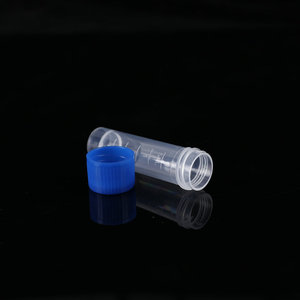 Disposable Plastic Graduated Freezer Tube 1.8ml <b>Screw</b> Cap <b>Flat</b> Bottom Cryogenic Tube - Product Image 1