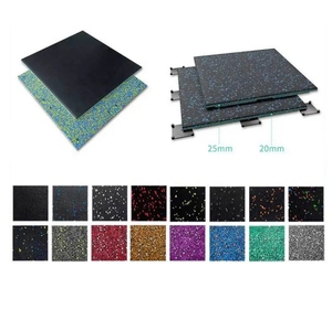 Sbr & EPDM Chất Liệu 15Mm Dày Tập Thể Dục Cao Su Gạch Lát Sàn Cao Su Cao Cấp Sàn <span class=keywords><strong>Mat</strong></span> Cho Tập Thể Dục Studio - Product Image 5