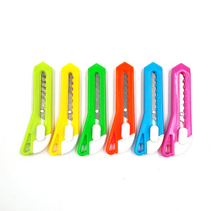 Petit coupe-papier coloré, déballeroleur portable pour livraison express, couteau à papier peint pour bureau et étudiants, mini-couteau à film plastique - Product Image 5