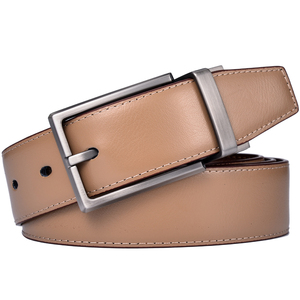<span class=keywords><strong>Ceinture</strong></span> en cuir <span class=keywords><strong>pour</strong></span> homme, nouveau design, 3,2 cm, <span class=keywords><strong>marron</strong></span> et kaki, ceintures en cuir véritable réversibles <span class=keywords><strong>pour</strong></span> hommes avec boucle rotative - Product Image 5