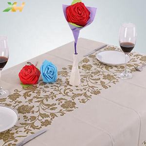 Tela colorida Tela no tejida TNT Spunbond Mantel desechable Hermosa cubierta <span class=keywords><strong>de</strong></span> mesa Manteles <span class=keywords><strong>de</strong></span> tela no tejida - Product Image 1