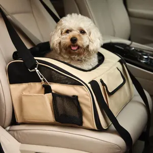 POP DUCK Pet Carrier Bag Luxury Cat Dogs Travel Car Soft Transport Box Pet Crate Cages Carrier Seat