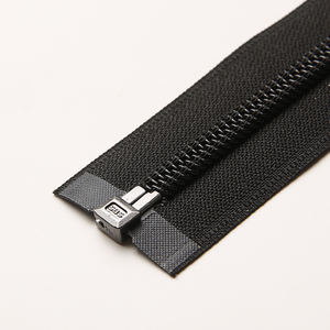 SBS # 7 Fermetures éclair invisibles à dents noires, à glissière réversible, avec bande réfléchissante bleue Iris Diamond, pour vêtements de scène, de fête et de mode - Product Image 5