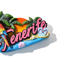 Großhandel Teneriffa Lanza rote Bulgarien Margarita ville Papagei Harz Souvenir Kühlschrank Magnet Custom für Reise geschenk Dekorativ