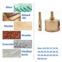 6-60mm laiton soudure diamant noyau forets scie cloche pour verre émaillé carrelage marbre béton céramique Cutter