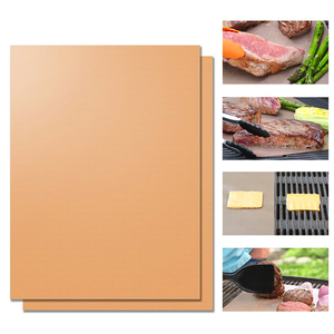 Plaque de cuisson <span class=keywords><strong>antiadhésive</strong></span> en PTFE de qualité alimentaire, facile à nettoyer, résistant à la chaleur, tapis de barbecue imperméables - Product Image 2