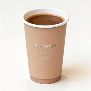 Gobelets en papier de 12 oz, couleur neige, très vendus, en gros, avec couvercles hermétiques pour café et thé au <span class=keywords><strong>lait</strong></span> à emporter - Product Image 2