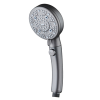Hot Seller Pommeau de douche à main multifonctionnel chromé à 9 modes avec bouton d'arrêt à une touche pour salle de bain