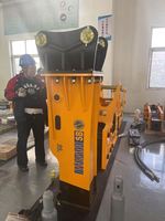Démolition puissante pour excavatrices de 11 à 16 tonnes pour SOOSAN SB50 Brise-roche hydraulique robuste 1886 kg Marteau de roche Nouvelle construction
