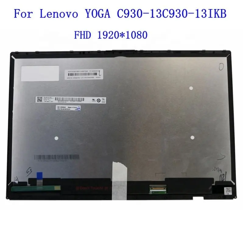 B139HAN03.0 LP139UD1-SPC2 FHD UHD lcd touchscreen Display Digitizer assembly For Lenovo Yoga C930-13 C930-13IKB 81EQ