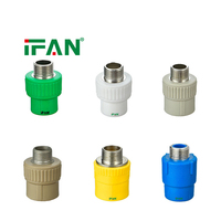Raccord de plomberie en plastique IFAN OEM ODM, haute pression, filetage femelle/mâle, joint de tuyau étanche, raccord PPR