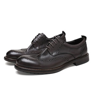 Factory Direct Sales Men's Business Formal Leather Shoes, British Retro Washed Leather Shoes, Wedding Shoes - Product Image 2